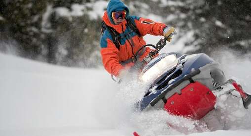 Stock Picture os Snowmobiler